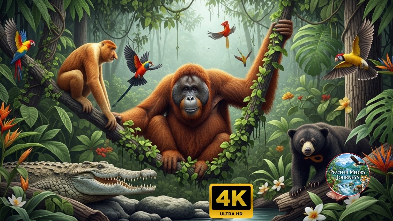 Amazon Rainforest Wildlife in 4K |  Coral Reefs & Ocean Creatures