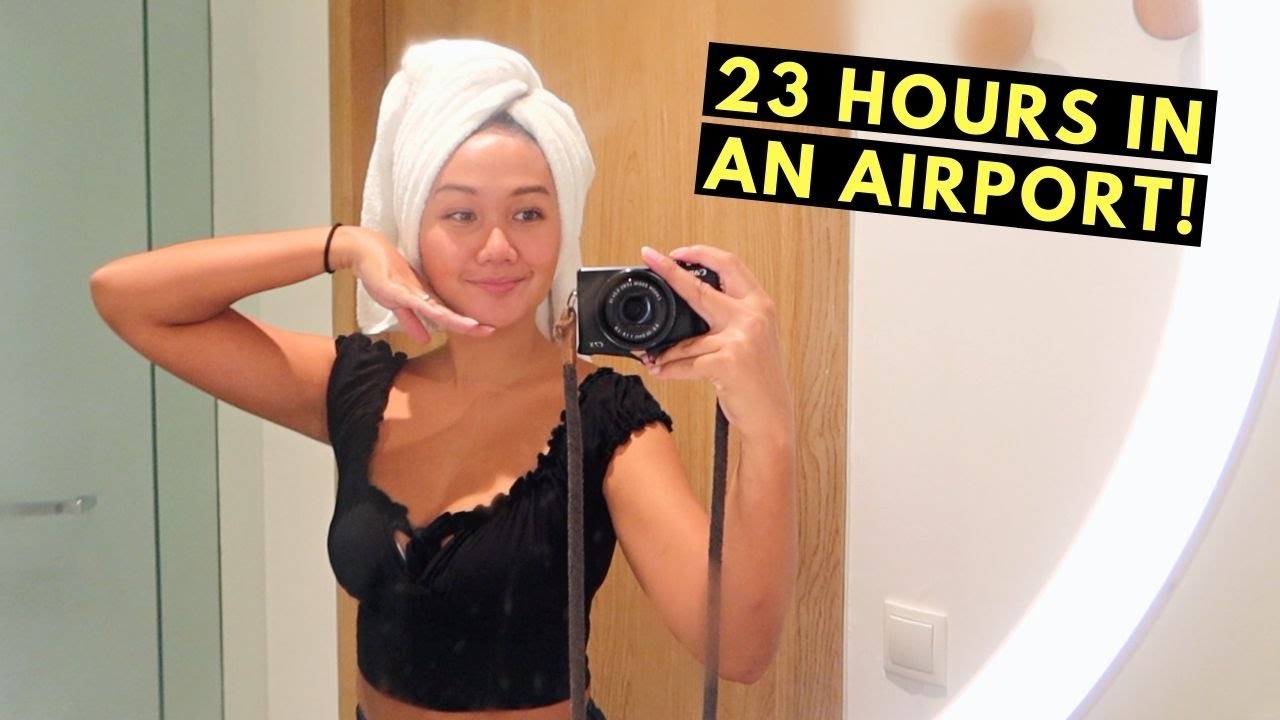 Spending 23 hours in an AIRPORT (where I ate, sleep & shower)