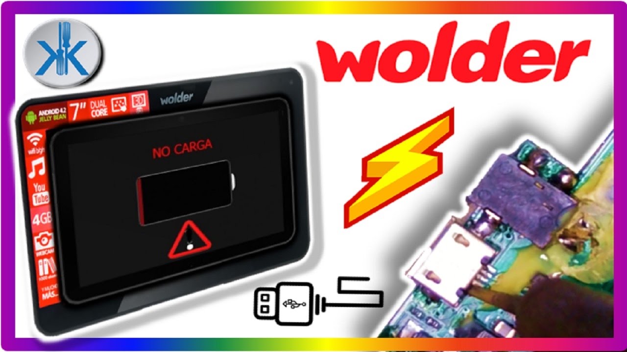 👍 Tablet Wolder MiTab Manhattan, NO CARGA NO PRENDE , REPARCION