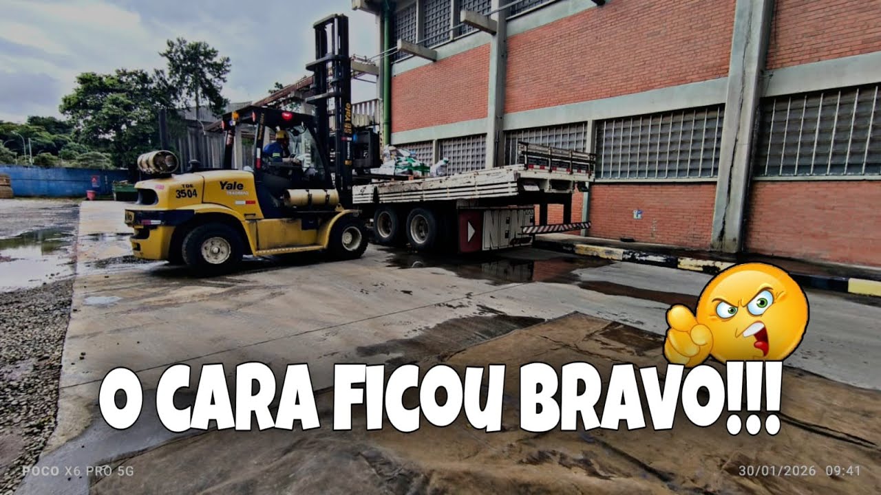 O CHEFE FICOU BRAVO COMIGO NA HORA DO CARREGAMENTO!!!