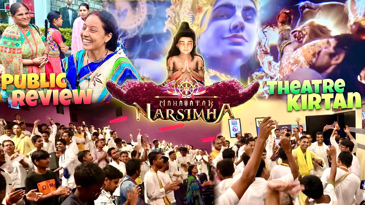 History me pehli baar Theatre Bana Mandir 🥹 | Mahavtar Narsimha with Iskcon Devotees | Public Review