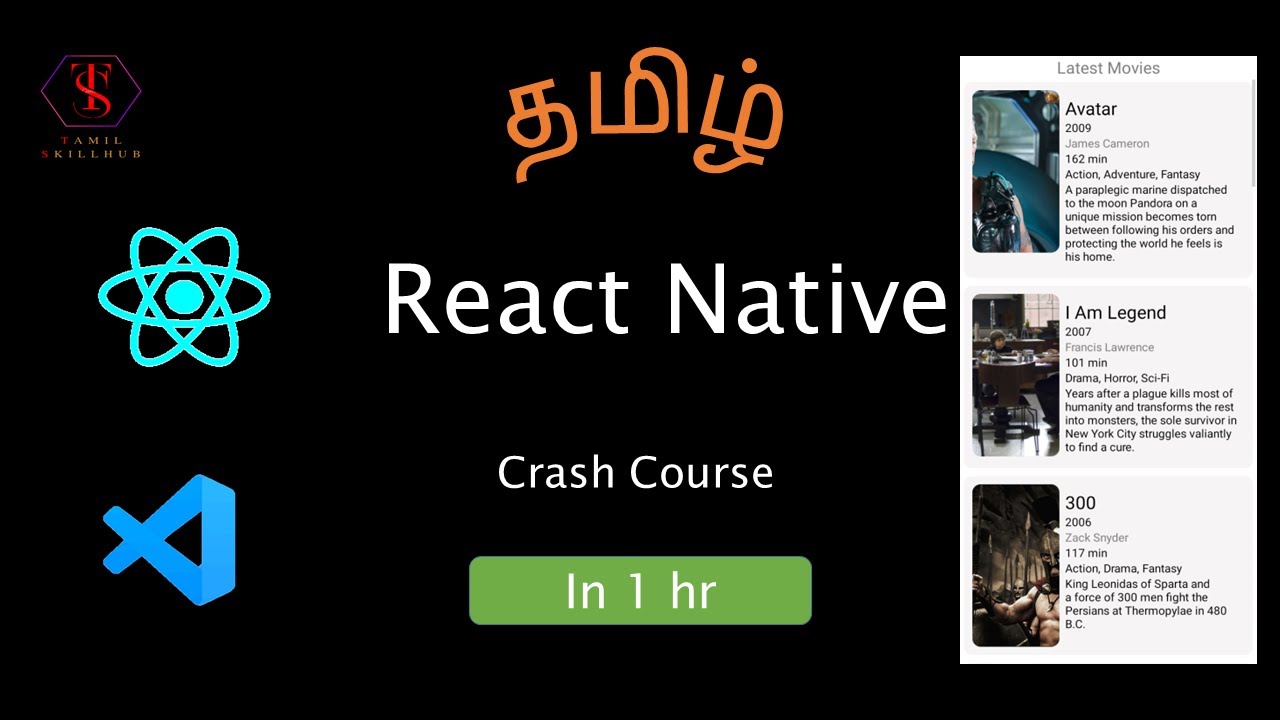 React Native in Tamil | Mobile App Development | Android App | IOS App | IMDB Clone | Tamil Skillhub