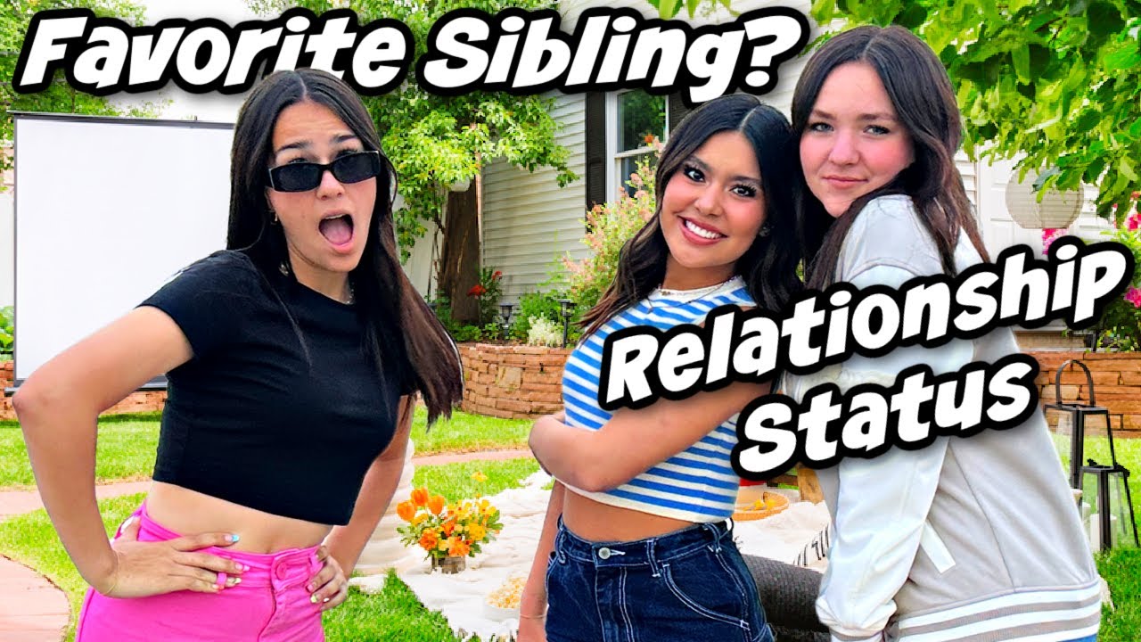 Relationship Status and Favorite Siblings | Behind The Scene Updates!