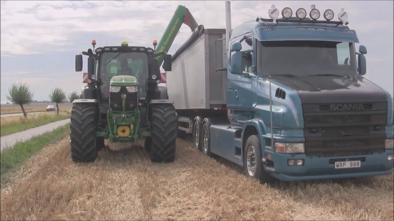 Vetesk&ouml;rd p&aring; Barseb&auml;cks Gods med NH CR10.90 R och Lexion 770