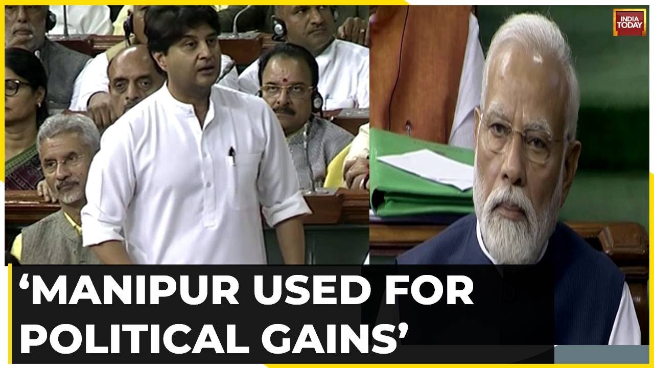 Jyotiradtiya Scindia Attacks Oppn, Says What About When Your Govt Was In Power & Manipur Was Burning