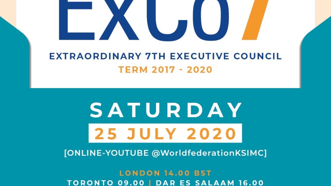 The World Federation Extraordinary Meeting of the Executive Council 7 (ExCo7) 25th July 2020