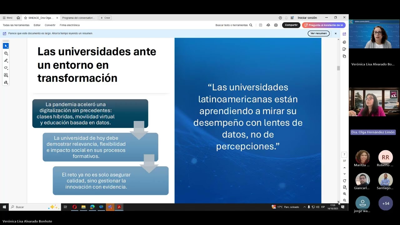 Tercer conversatorio: 