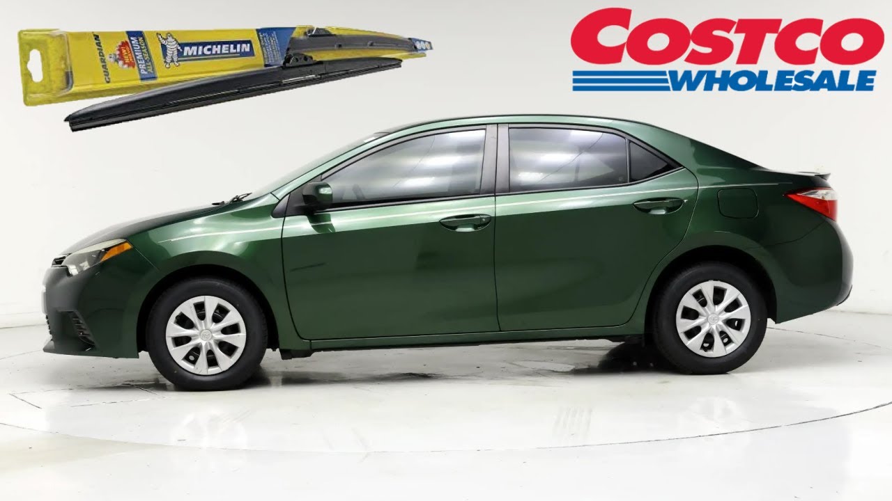 Замена щеток стеклоочистителя Toyota Corolla (Costco Michelin)