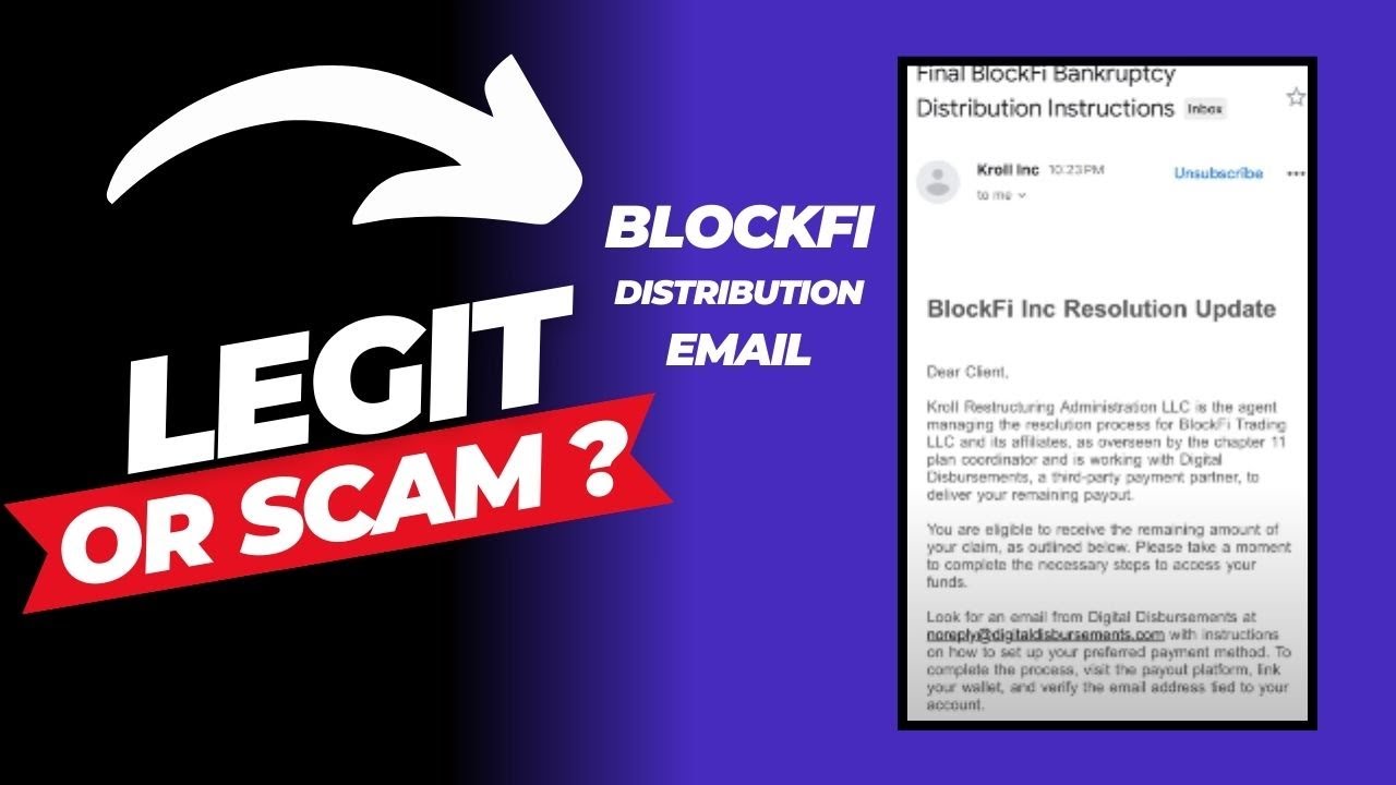 BlockFi Distribution Email from agourahillscity@public.govdelivery.com &mdash; Legit or Scam?