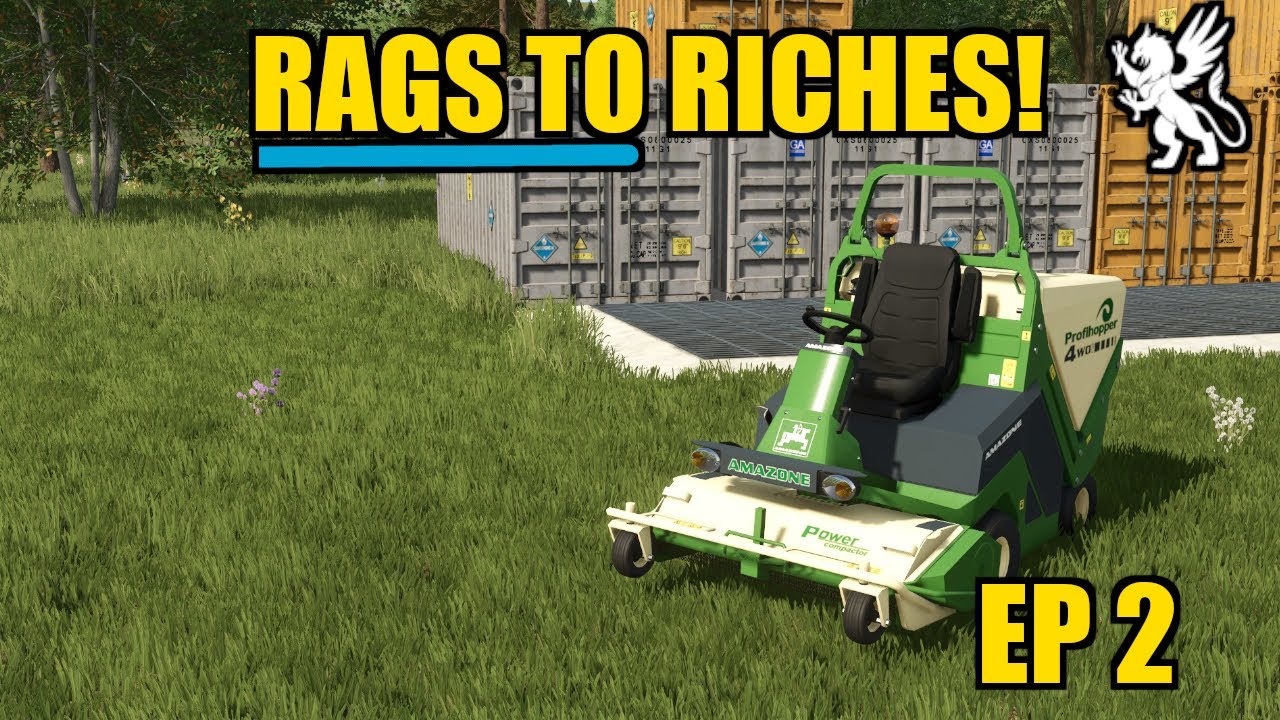 DOUBLE MOWER UPGRADE!! - Rags to Riches - FS25 Timelapse - EP2