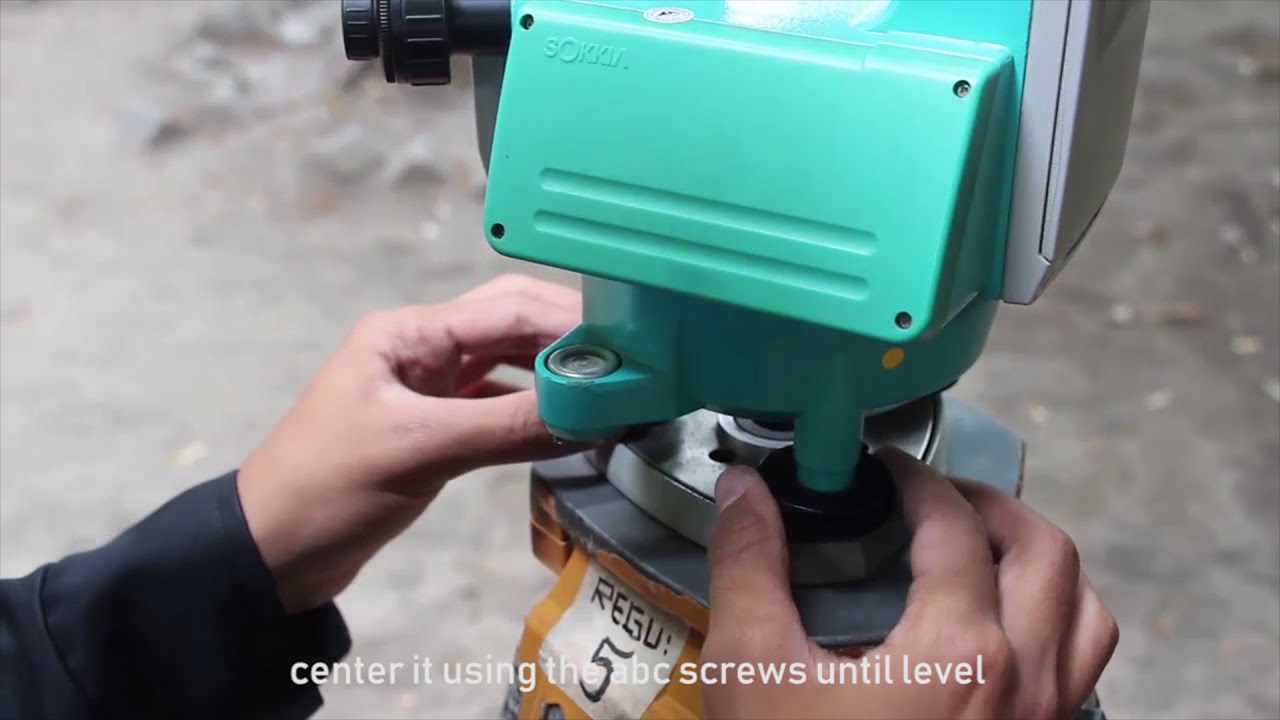 Prosedur Penggunaan Theodolite Sokkia DT600