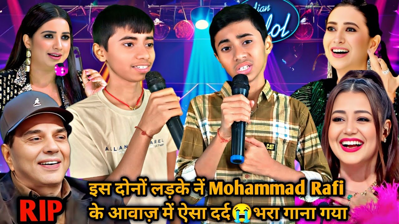 In Indian Idol, both of these artists sang such a painful song that the entire stage was left in 😭