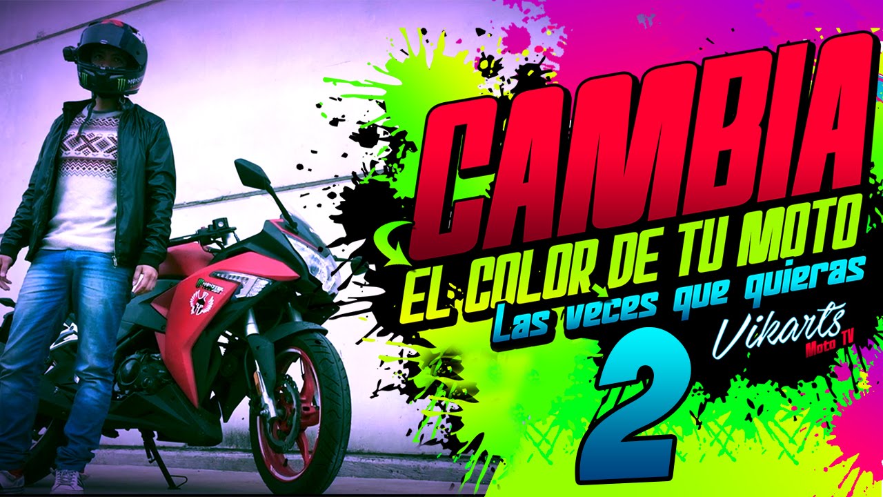 Cambia el color de tu moto en menos de un día