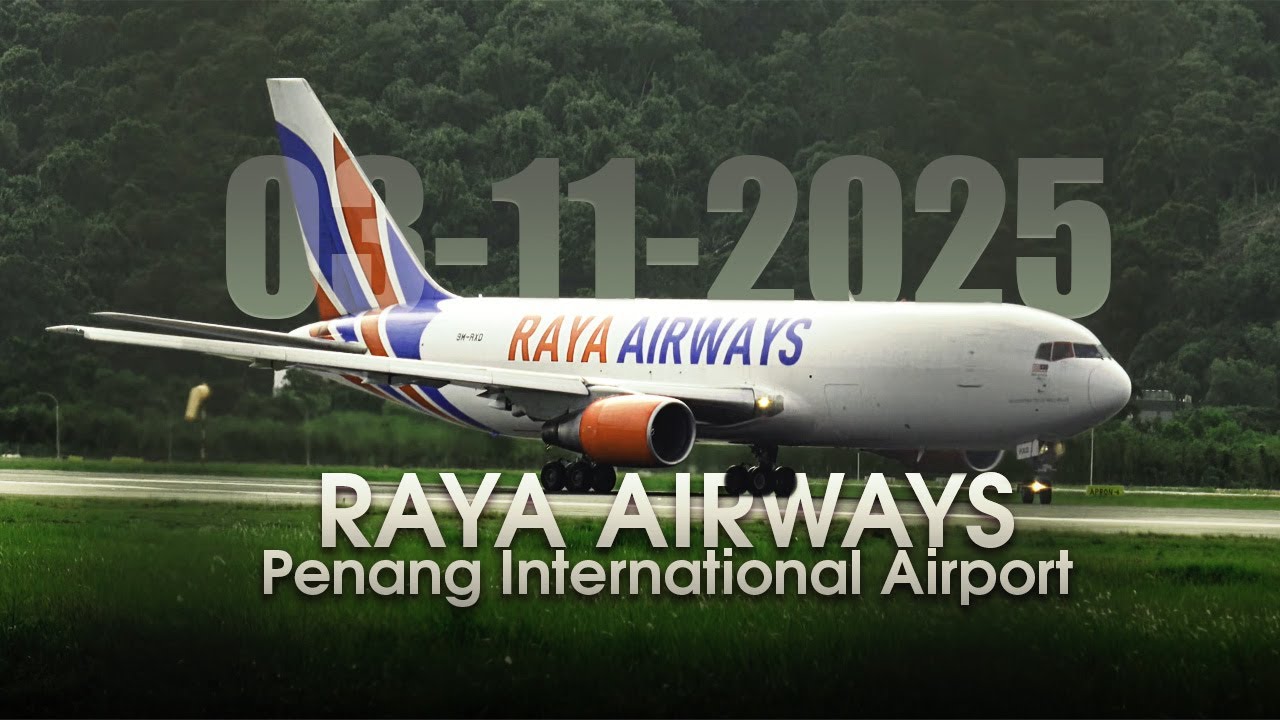 03/11/2025 PENANG PLANE SPOTTING Landings & Takeoffs - Penang Int'l Airport (PEN/WMKP)