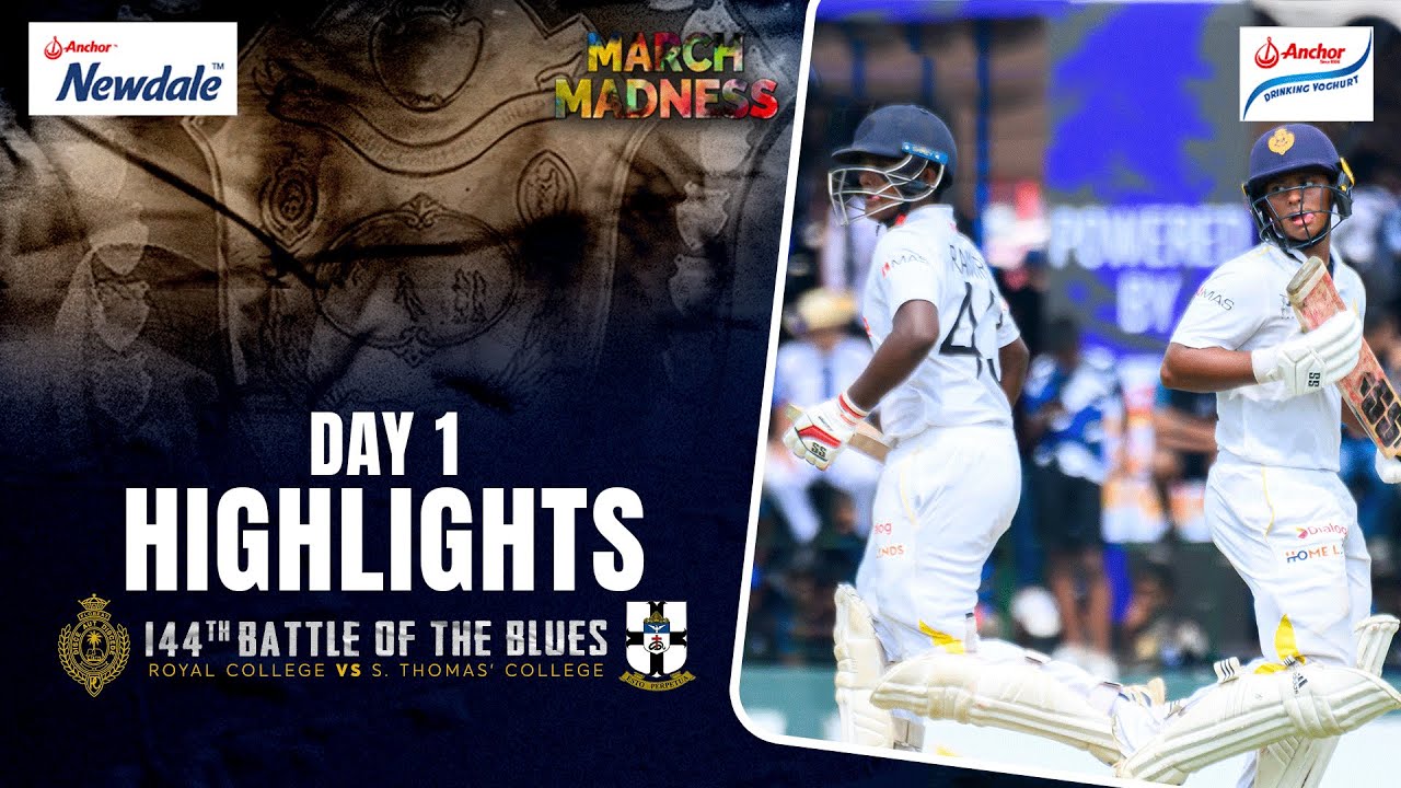 Highlights - Royal College vs S. Thomas' College | 144th Battle of The Blues - Day 1
