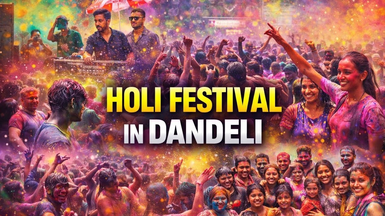 Dandeli ki Asli Holi 🔥 Somani Circle, Sai Circle, Ambewadi Full Masti