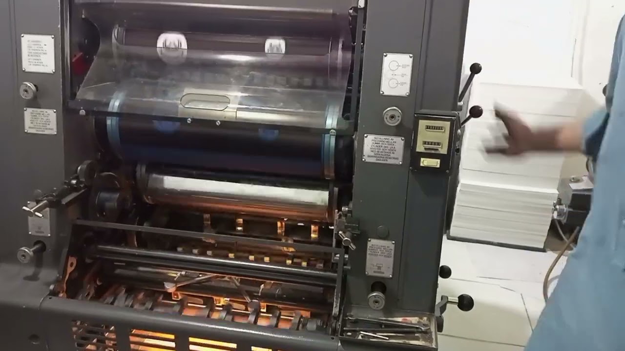 GTO 46 Heidelberg 1 color pharma setting