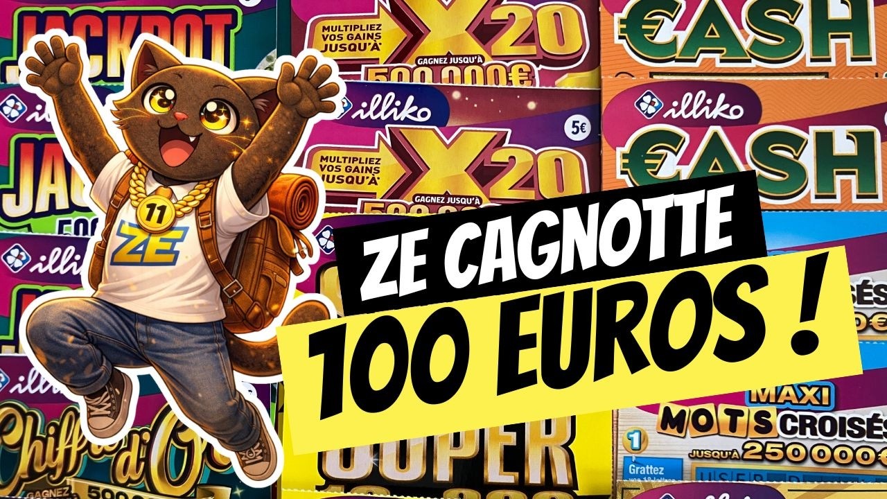 🍀 Mission Grattage : ZE CAGNOTTE avec 100€ DE TICKETS À 5€ ⭐️