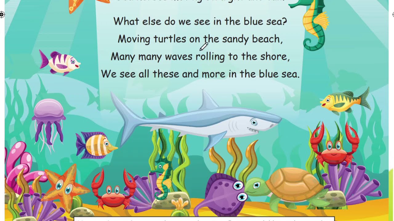 Wonderful Sea Poem | 2- nd Std Term - 3