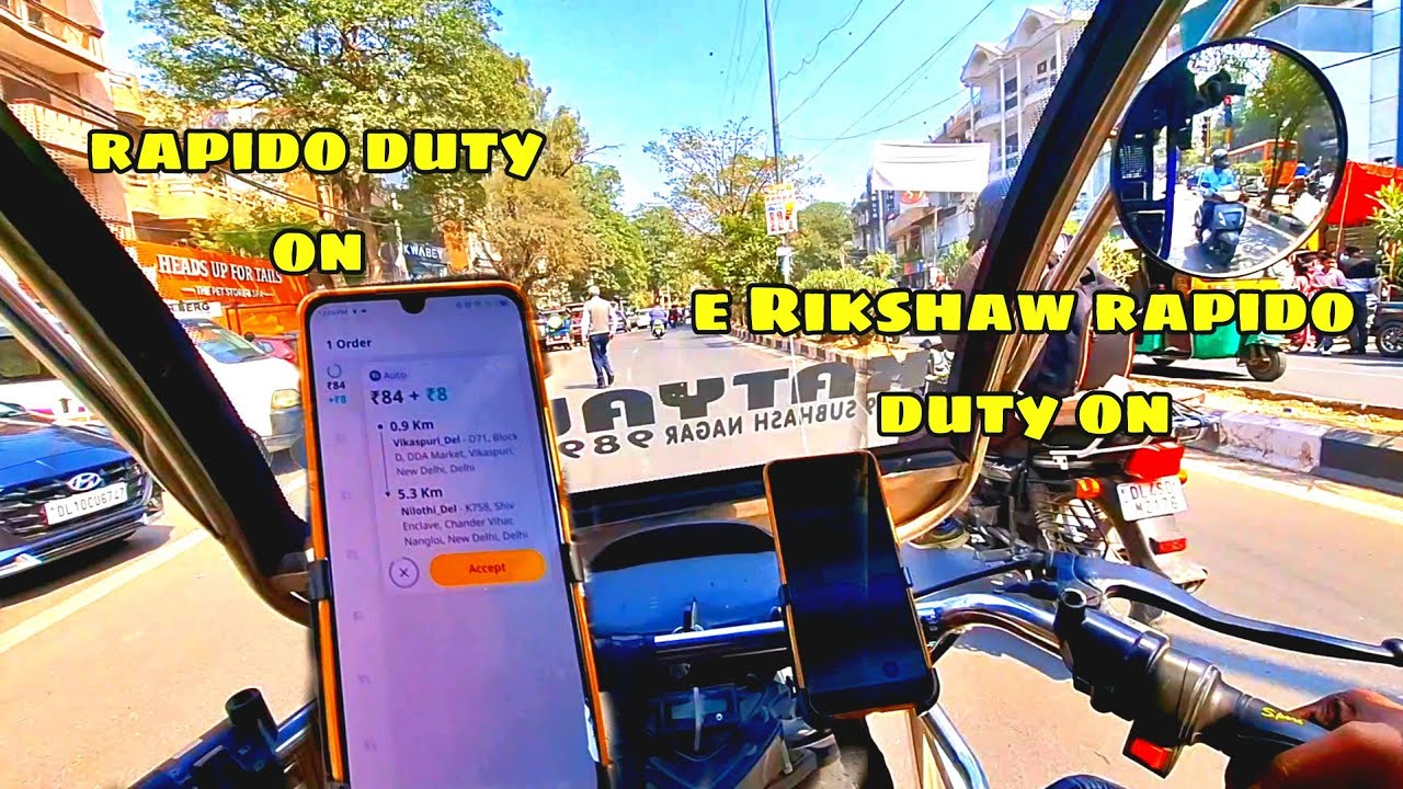 Aaj Ki rapido se income 730 day 1🤩 e-rickshaw RapIdo duty on day 1|