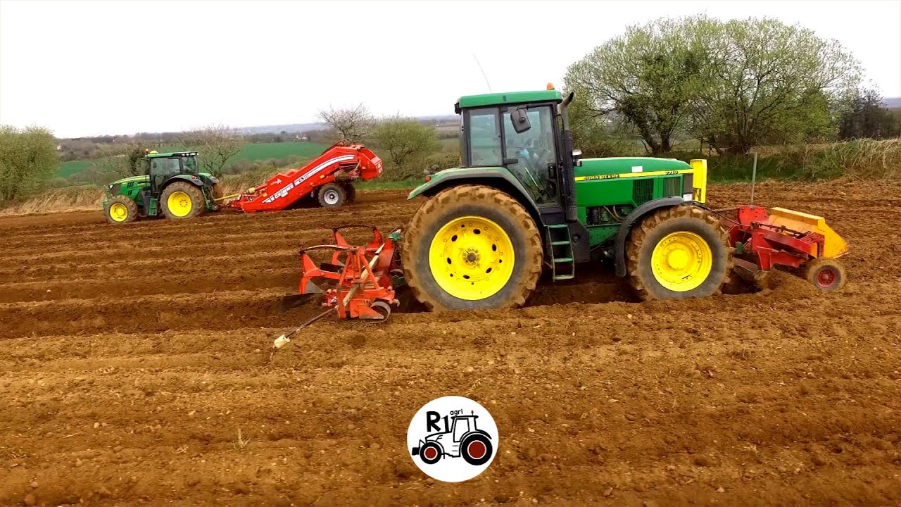 ☀️☀️TEAM JOHN DEERE TOUTES GENERATIONS AUX POMMES DE TERRE 2021 7710 6215 6150 6420 POTATOES SEEDING