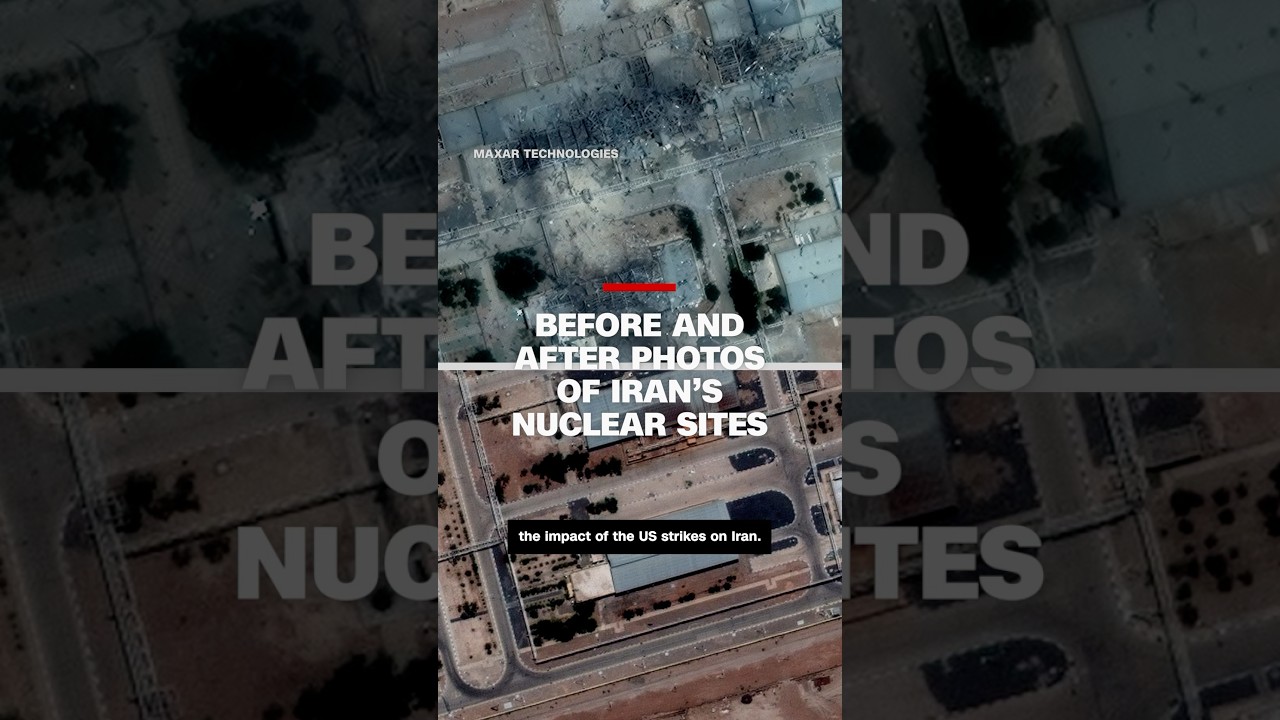 Before and after satellite images show damage to Iran&rsquo;s nuclear sites
