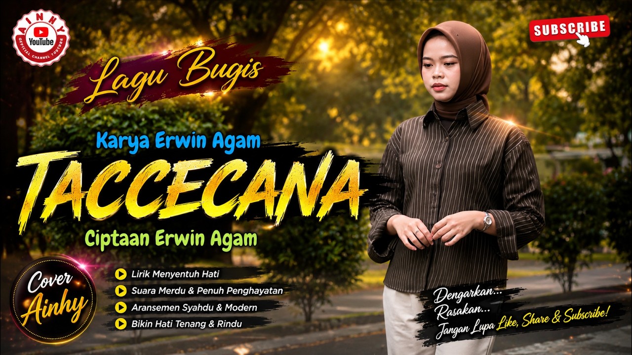 Lagu Bugis TACCECANA Ciptaan Erwin Agam Cover Ainhy