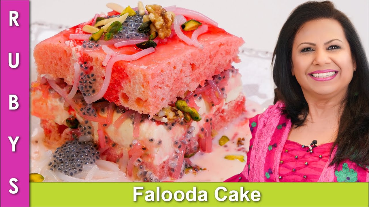 Must Try! Guarantee You'll Love this Falooda Cake Recipe in Urdu Hindi - RKK