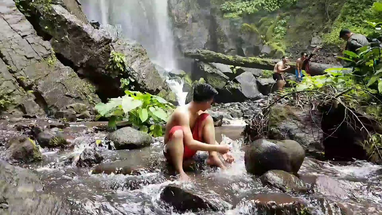Wisata Lampung - Air Terjun di Padang Cermin - Curup Tanah Longsor - Kabupaten Pesawaran Lampung