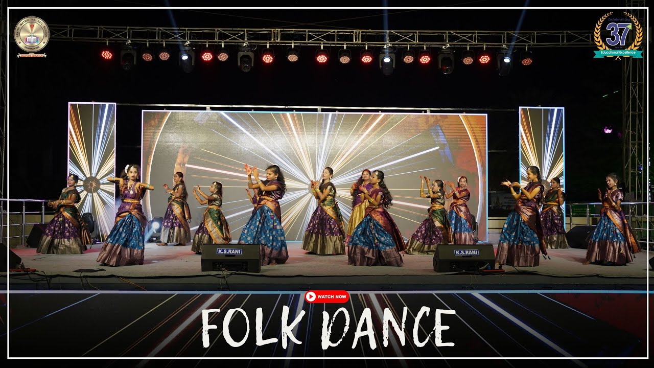 FOLK DANCE 4K | 6-8 GIRLS | Spectra 25 | Sakthi School Kallakurichi | Annual Day Celebrations