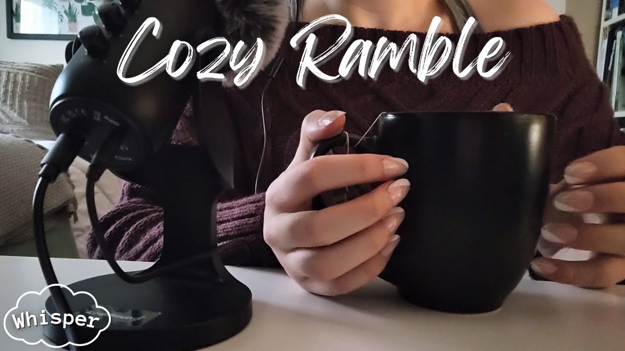 ASMR | Cozy Whisper Ramble ☕✨ | Whispering, Glass Tapping, Lofi ASMR