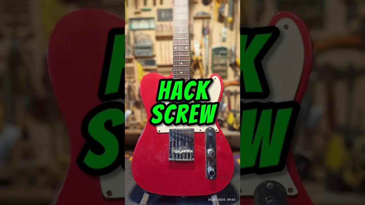 Hack screw guitar