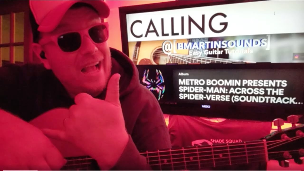 Calling - Metro Boomin, Swae Lee, NAV, Boogie (Spider-Man) Guitar Tutorial (Beginner Lesson!)