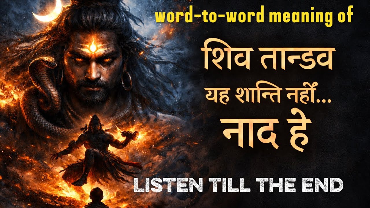 शिव ताण्डव | यह शान्ति नहीं… नाद है | Shiv Tandav Stotram Explained word to word 