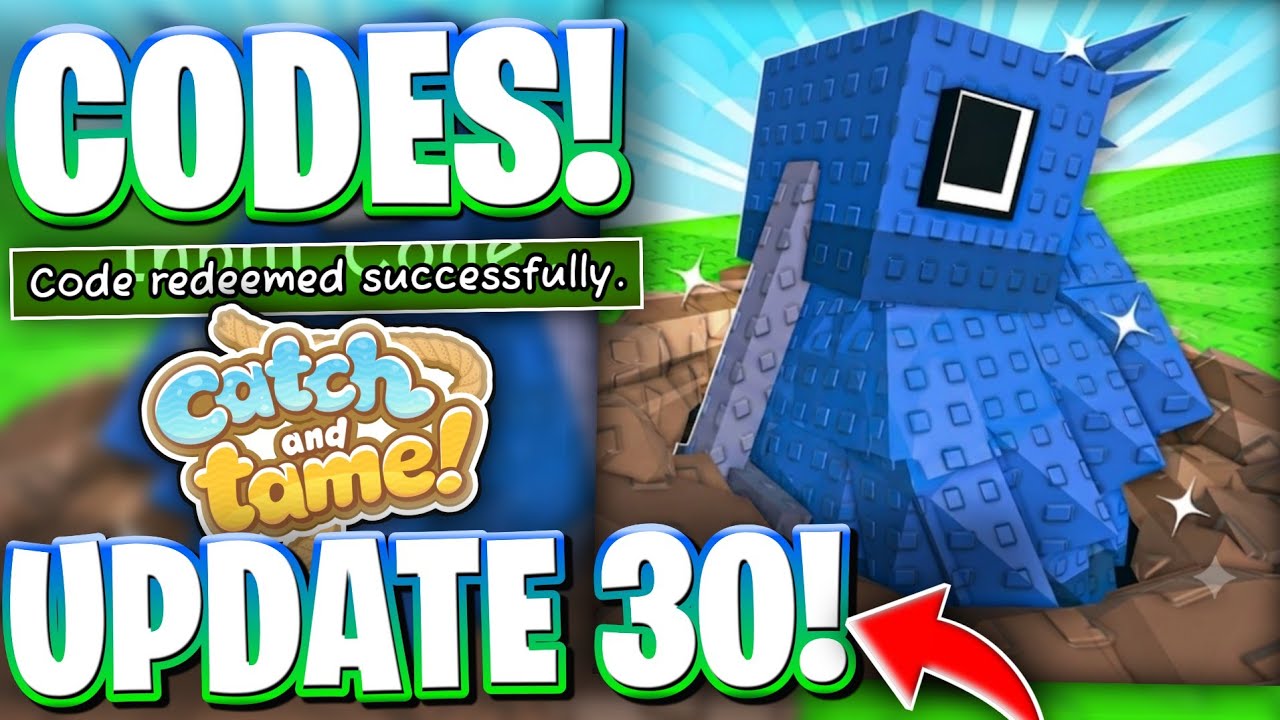 🏜️ОБН 30! НОВЕЙШИЕ КОДЫ ДЛЯ CATCH AND TAME ДЛЯ ИВЕНТА С РАСКОПКАМИ! ОБНОВЛЕНИЕ 30! КОДЫ ДЛЯ ROBLO...