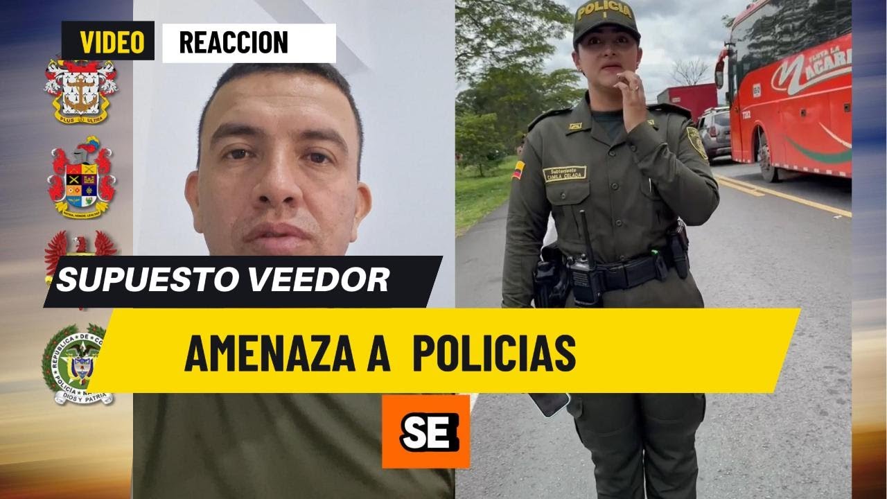 VIDEO REACCION 1 VEEDOR AMENAZA A POLICIAS CON DISCIPLINARIO