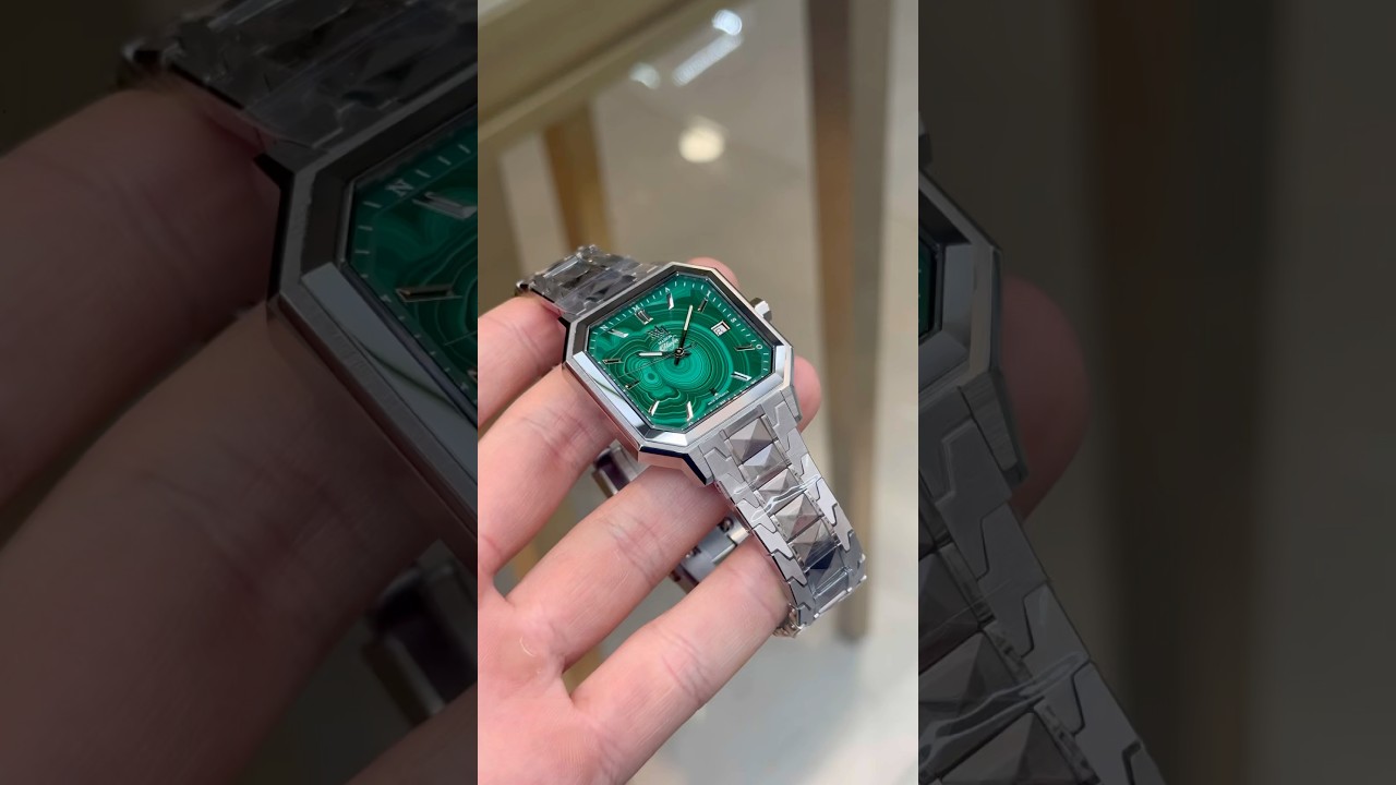 Un CADRAN de MONTRE en PIERRE MALACHITE 🤯
