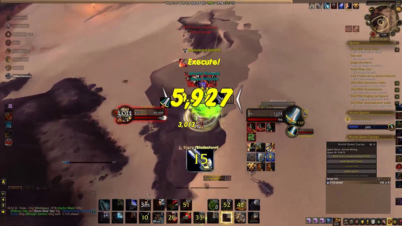 8.0 BFA Arms Warrior Open World PVP