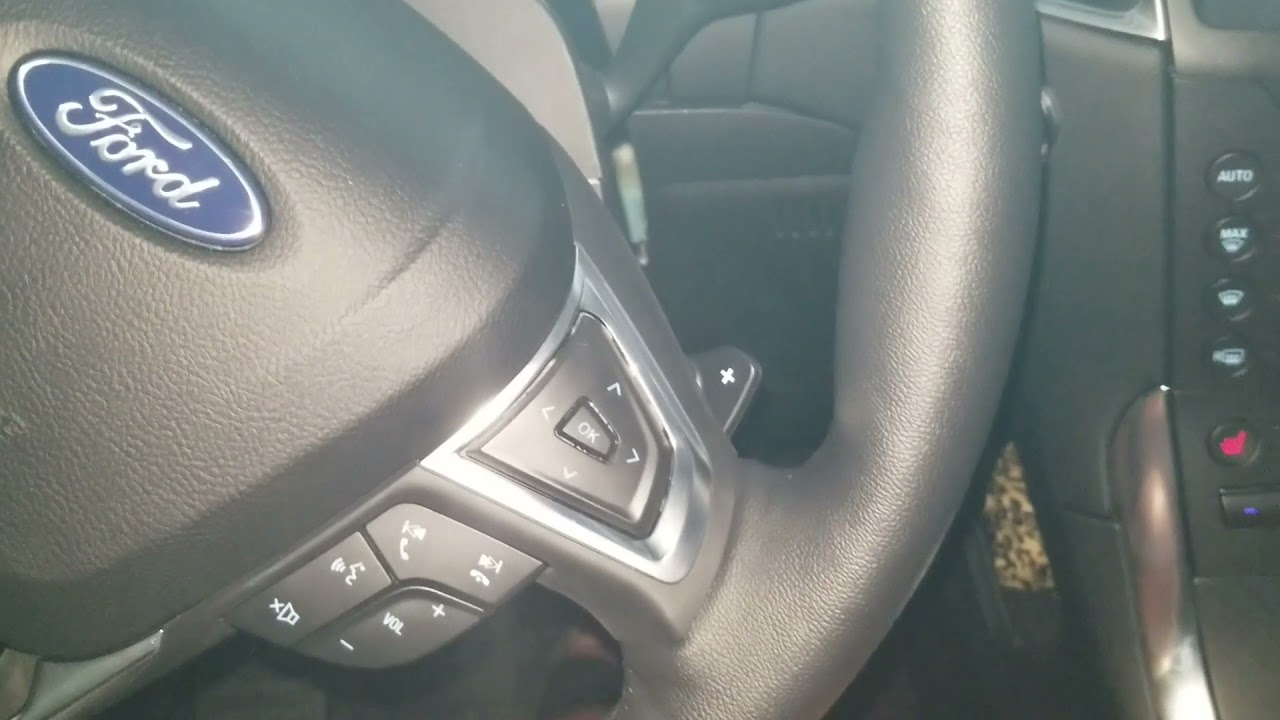 Sync Ford Edge Dash and radio controls Radio adjustments