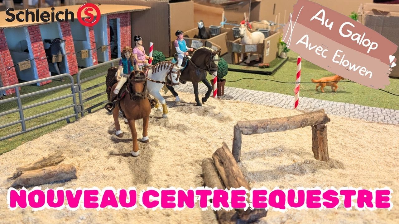 Nouvelle présentation de mon Centre Equestre Schleich ! #schleich #toys #diorama