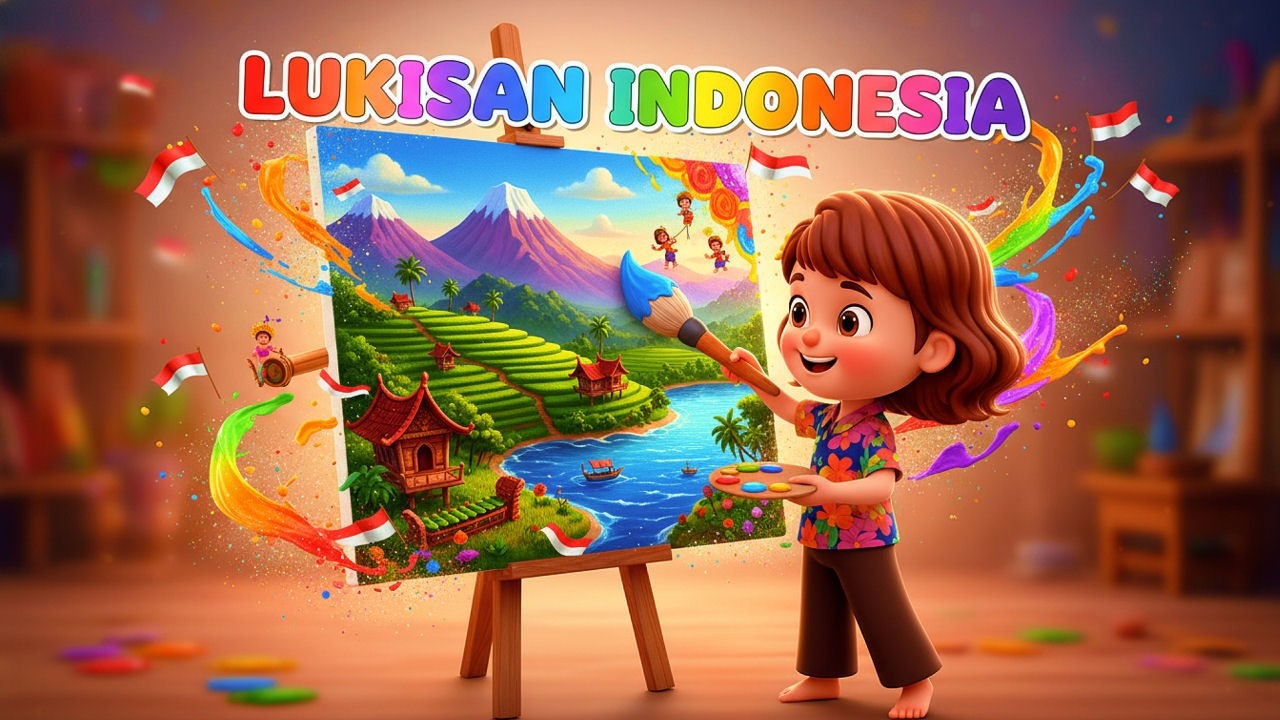 Lukisan Indonesia #laguanak #laguanakviral #laguanaktrending #laguanakanak #lagunasional #lagupaud