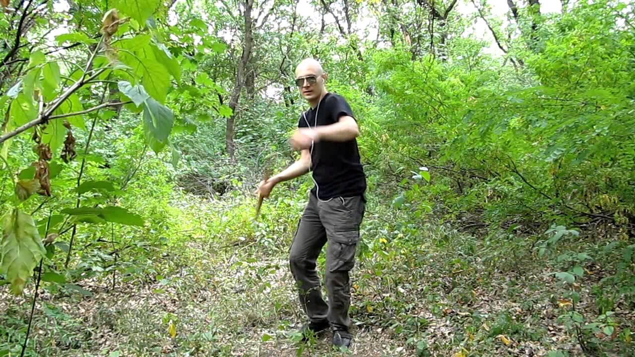 Пример вращения палками