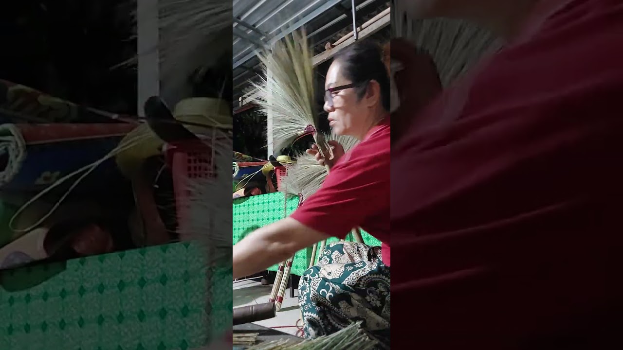 ทำไม้กวาดกันจ้า