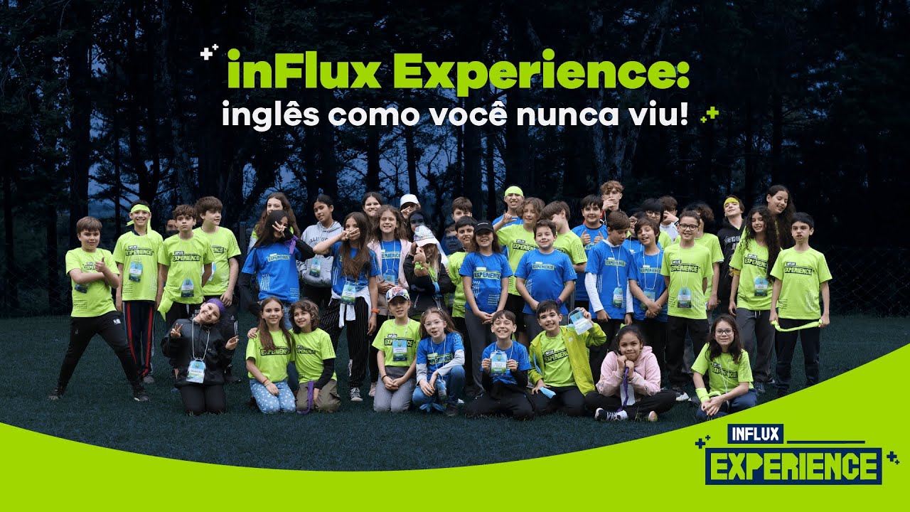 Um dia de aventuras 100% em inglês no inFlux Camp