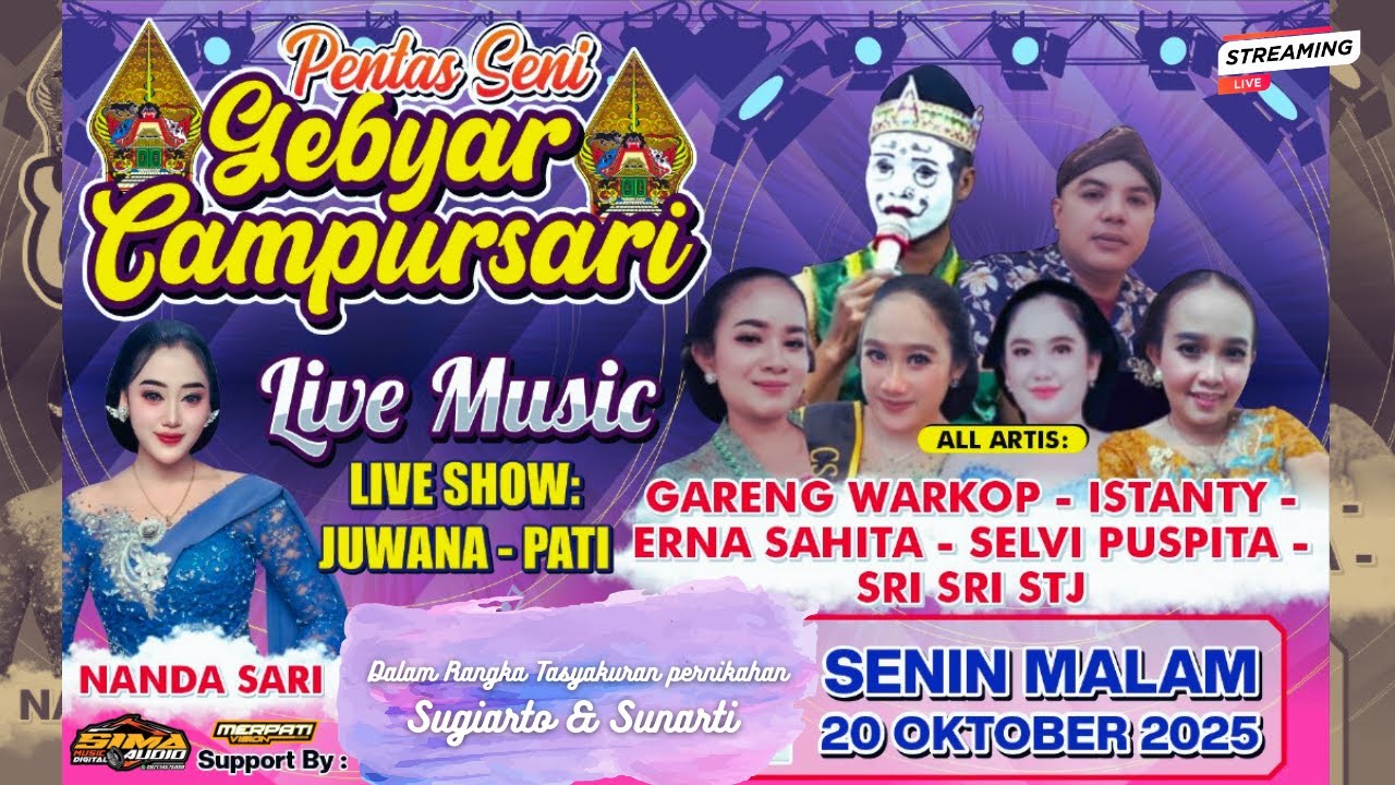 🔴 LIVE SAHITA CAMPURSARI GAYENG NYAMPLENG | TASYAKURAN PERNIKAHAN SUGIARTO & SUNARTI