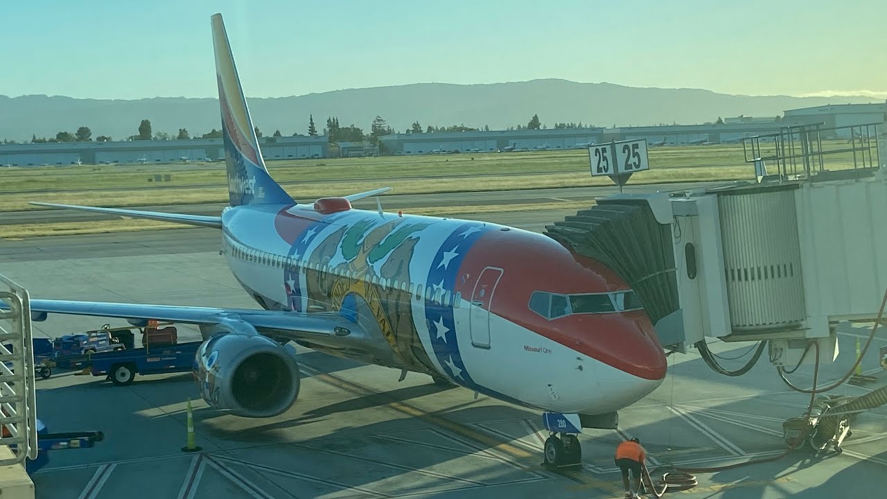 San Jose (SJC) ~ Burbank (BUR) - Southwest Airlines - Boeing 737-700 - Missouri One - Full Flight