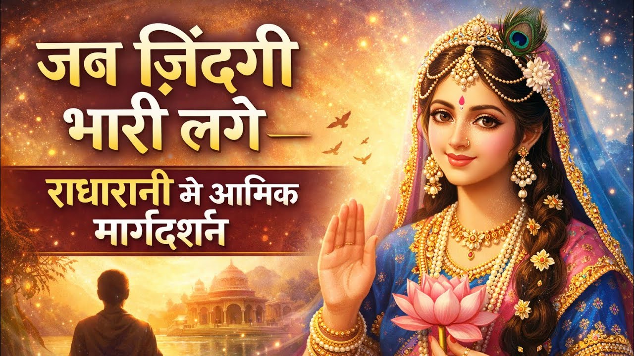 जब ज़िंदगी भारी लगे – राधारानी से आत्मिक मार्गदर्शन🌺 radharani ka sandesh 🌺