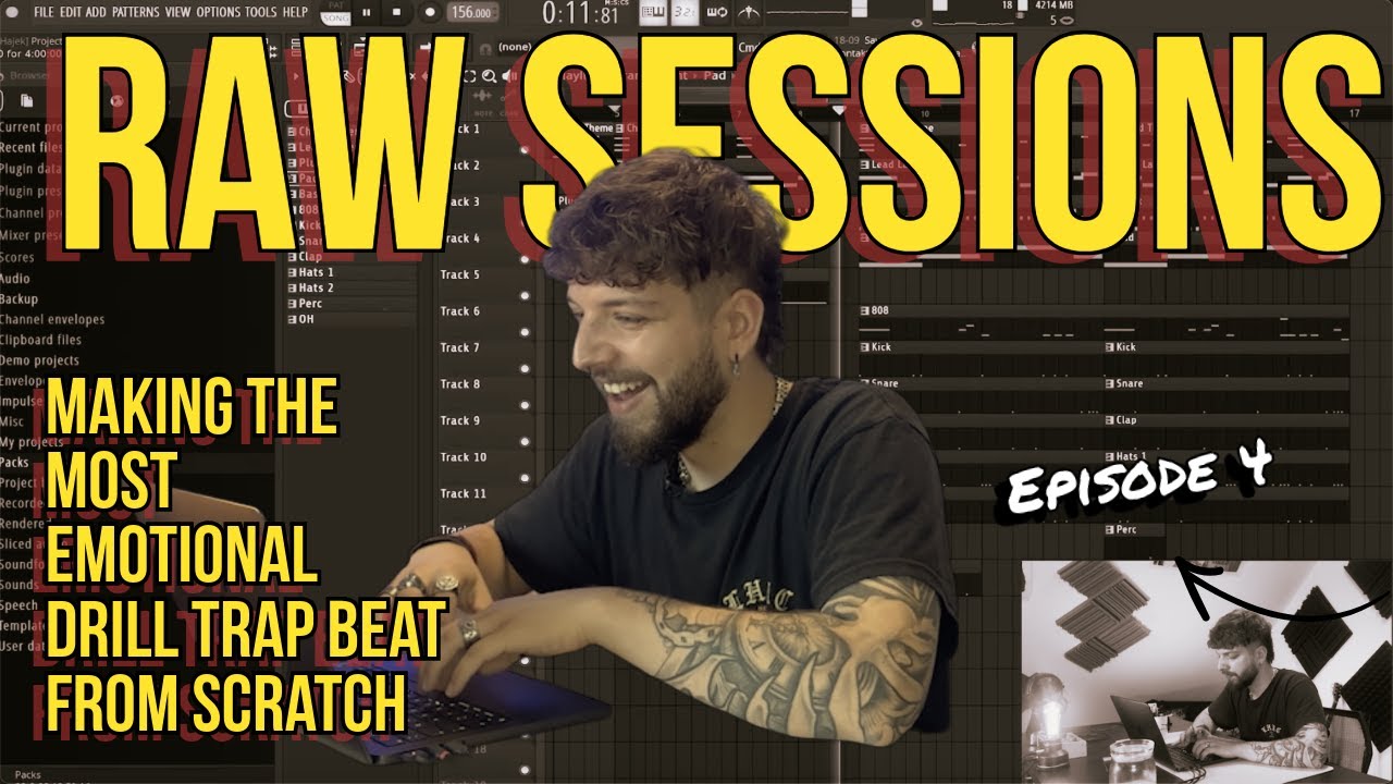 made a emotional drill trap beat from scratch  | RAW Sessions EP4 &ndash; YN$