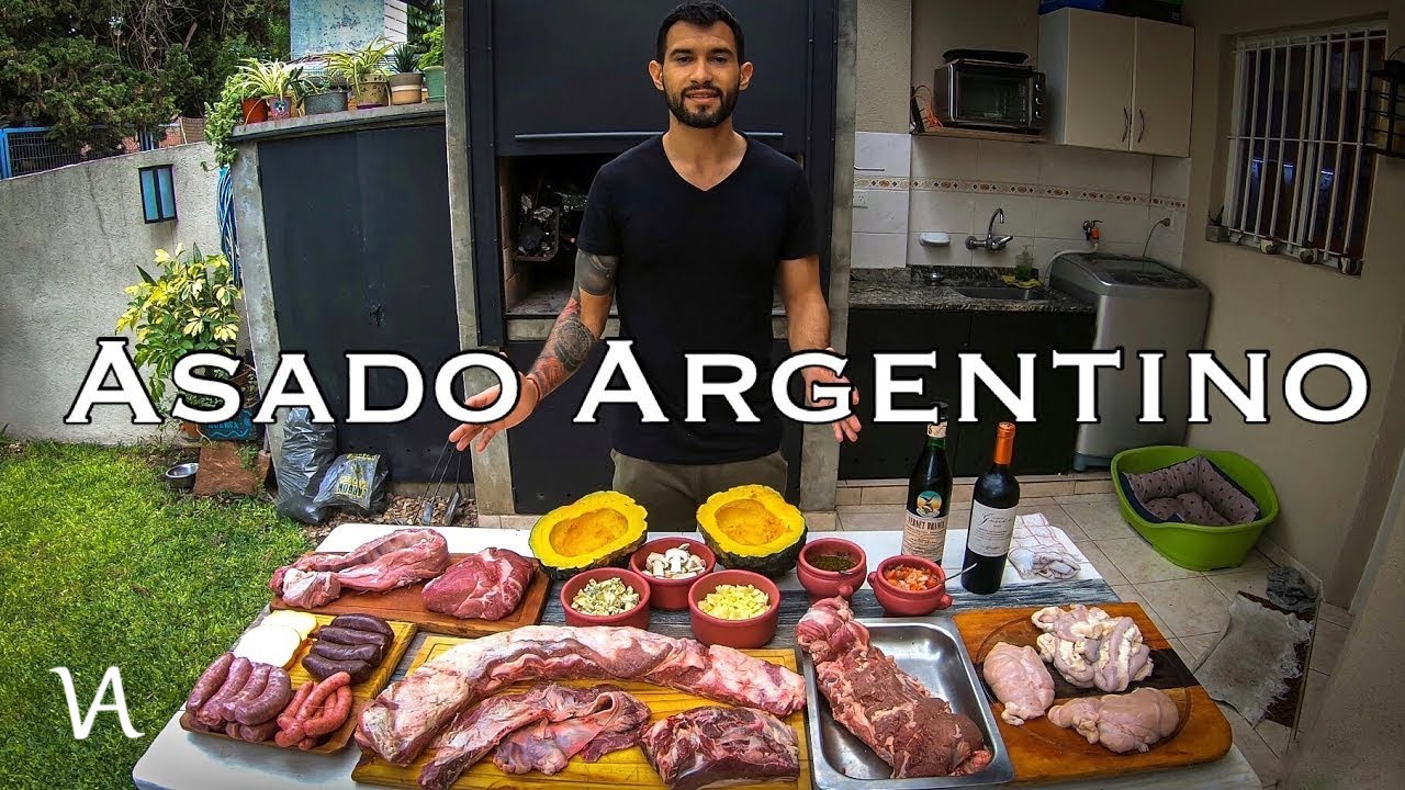 CÓMO ES un TÍPICO ASADO ARGENTINO 🥩🔥 Asado Argentino 4K | Viajando Ando