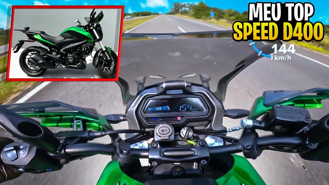 MEU TOP SPEED BAJAJ DOMINAR 400 2024 - ANDA MAIS QUE BMW G 310 E TRIUMPH SCRAMBLER 400?
